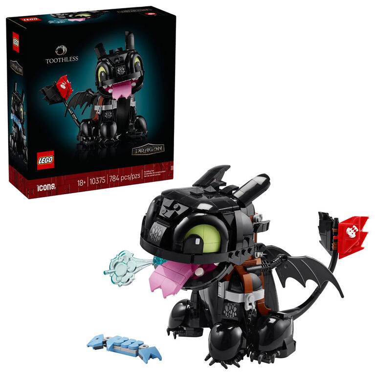 LEGO Icons How to Train Your Dragon: Toothless Building Set for Adults, Ages 18+ - 10375