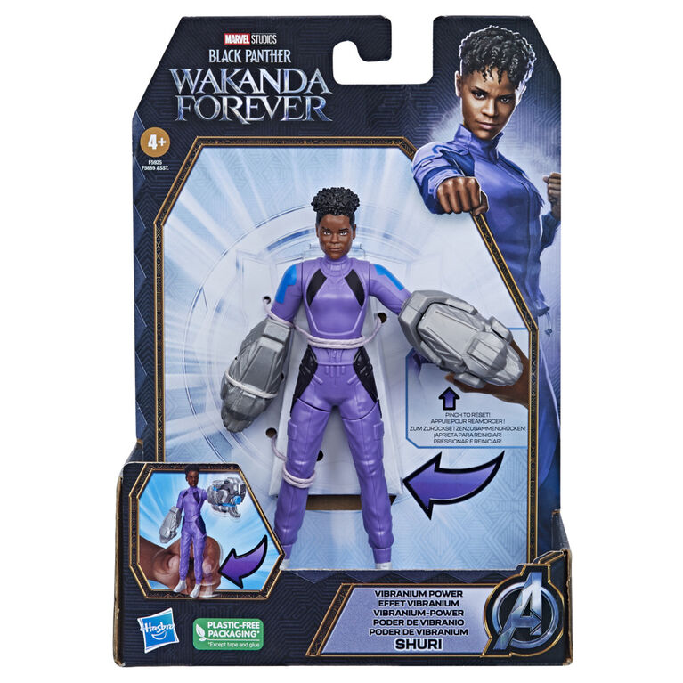 Marvel Studios' Black Panther Wakanda Forever Vibranium Power Shuri, 6-Inch Action Figure