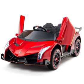 KidsVip 12V Lamborghini Veneno W/RC- Red