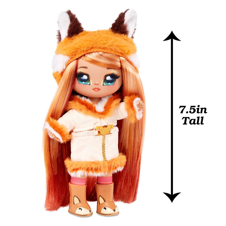 Poupées de camping Na Na Na Surprise, Sierra Foxtail, poupée-mannequin de 7,5 po (19 cm) inspirée d'un renard