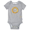 Just Born Baby Boys 4-Pack Organic Short Sleeve Onesies Bodysuits - Lil Lion Newborn