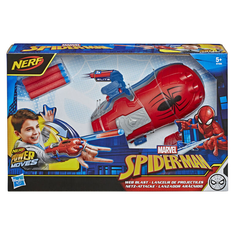 NERF Power Moves Marvel Spider-Man Lanceur de projectiles