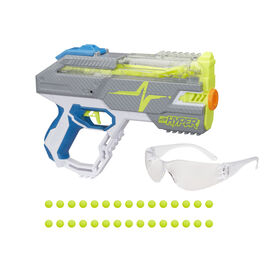 Nerf Hyper, blaster à pompe Rush-40, inclut 30 billes en mousse Nerf Hyper