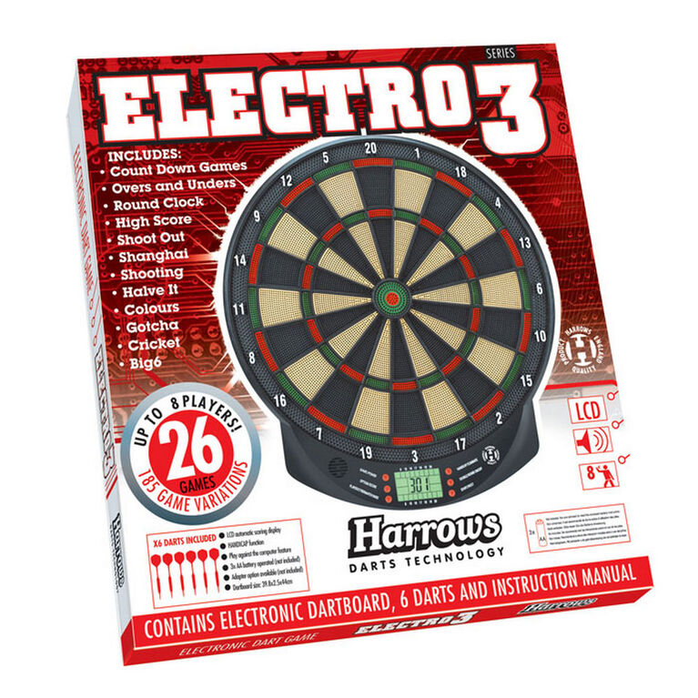 Harrows Electro Series 3 Electronic Dartboard Toys R Us Canada