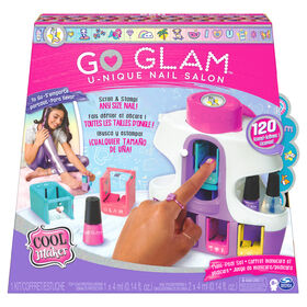 Cool Maker, GO GLAM U-nique Nail Salon with Portable Stamper, 5 Design Pods and Dryer, Nail Kit Kids Toys