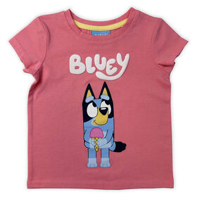 T-shirt à manches courtes Bluey - Rose