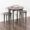 Ensemble table ronde et tabourets pour enfants Geo de Forever Eclectic, gris pimpant