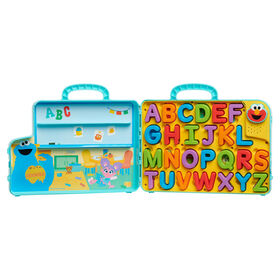 Tableau d'Activité du Bus d'Apprentissage de Lettres d'Elmo de Sesame Street, Jouet Educatif et d'Apprentissage Préscolaire