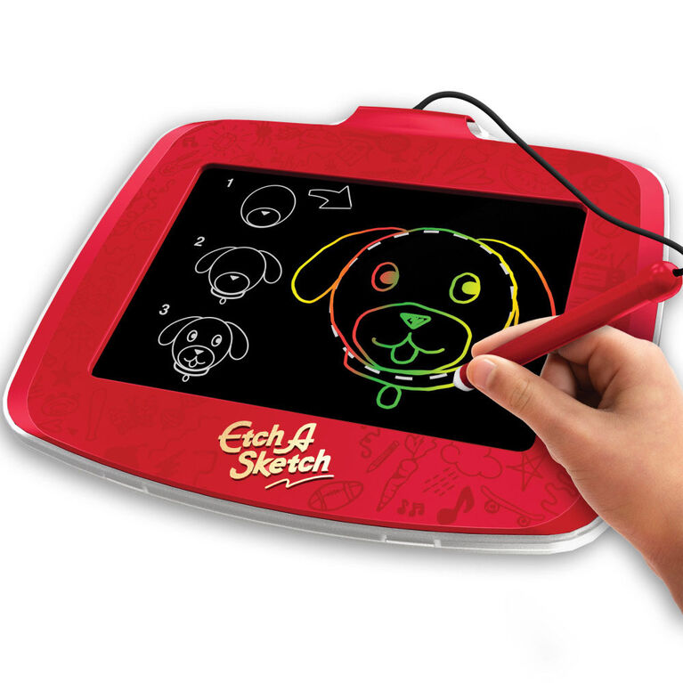 How to draw a circle on an Etch A Sketch  Etch A Sketch drawing tutorial 