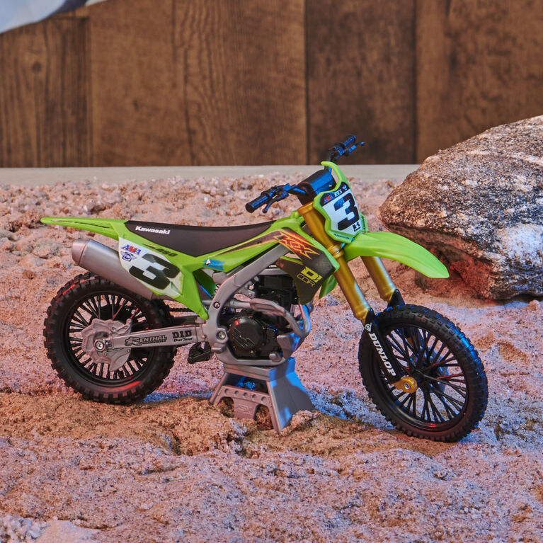 Supercross, Authentic Eli Tomac 1:10 Scale Collector Die-Cast Motorcycle Replica with Display Stand