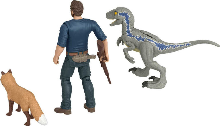 Jurassic World Human and Dino Pack Owen and Mirror Dino