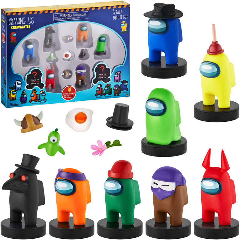 Ensemble de luxe de 8 figurines Coéquipiers Among Us