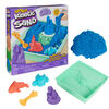 Kinetic Sand Sandbox Set, 1lb Play Sand- 1 per order, colour may vary (Each sold separately, selected at Random), Sandbox Storage, 4 Molds and Tools, Sensory Toys