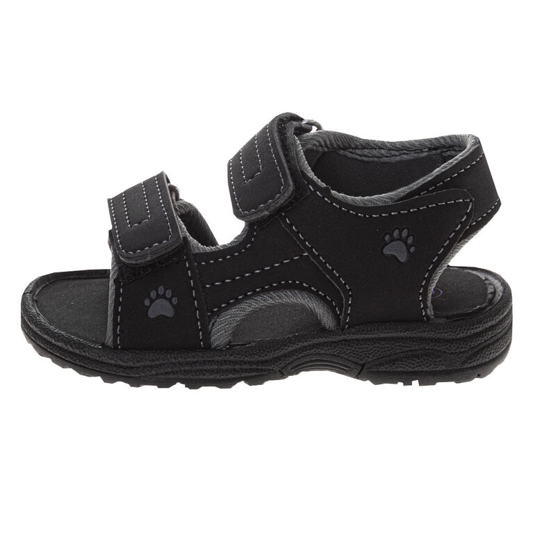 Rugged Bear Black/Grey Sport Sandal Size 6