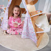 KidKraft Wood Book Nook Tent with 6 Shelves, Children's Bookcase, Caramel Ash Color