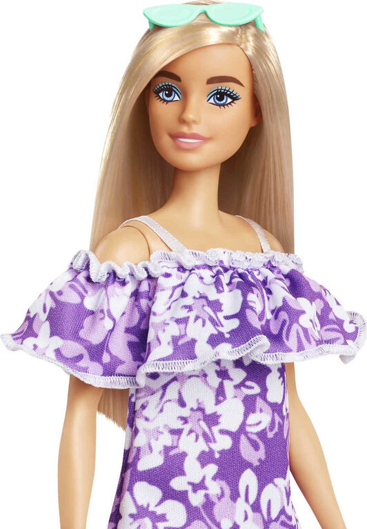 Barbie Loves the Ocean Beach-Themed Doll (11.5-inch Blonde), Made from Recycled Plastics