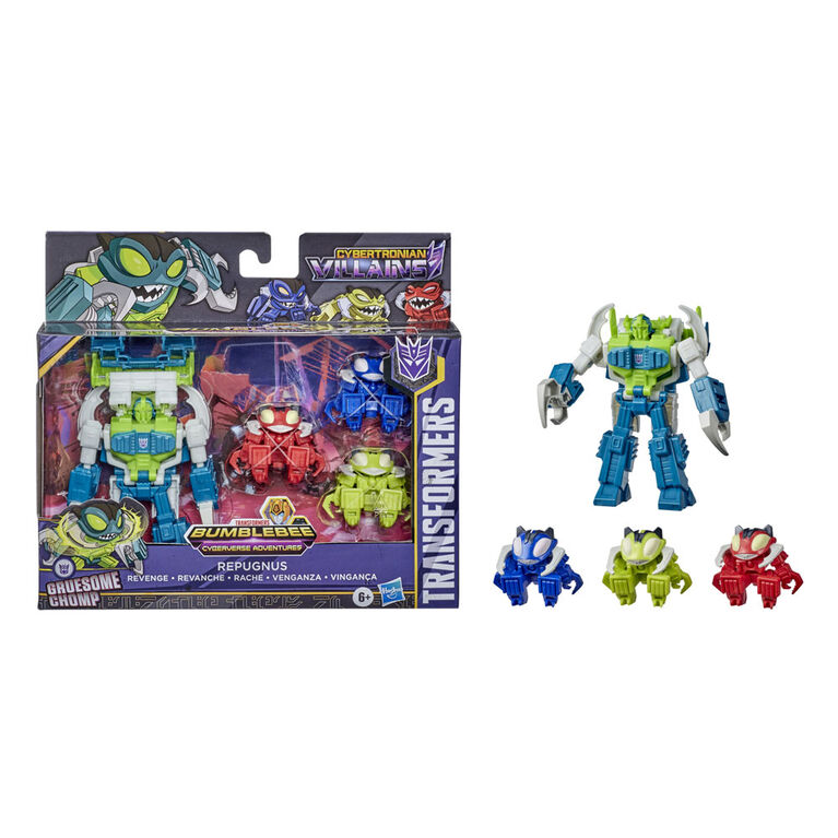 Transformers Bumblebee Cyberverse Adventures Cybertronian Villains Repugnus Revenge Pesticon 4 Pack Toy - R Exclusive