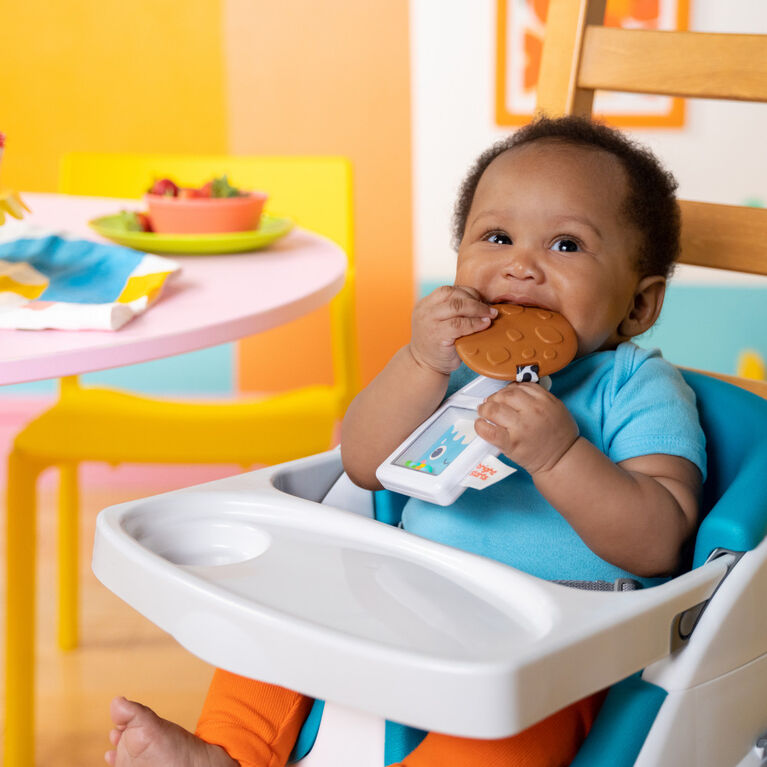 Bright Starts Cookies & Teethe  2-in-1 Rattle and Teether Toy