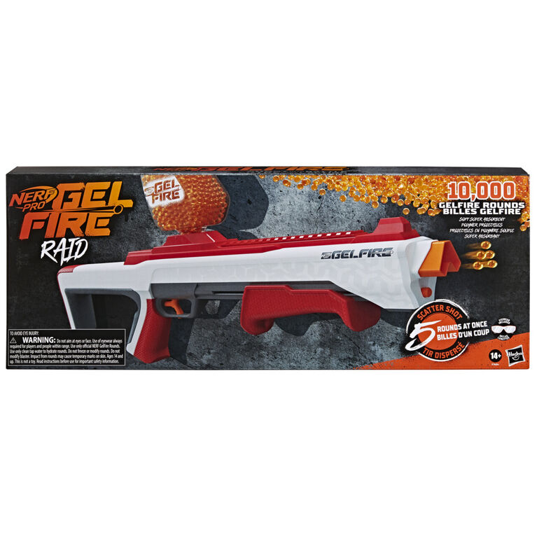 Nerf Pro Gelfire, recharge 15 000 billes Gelfire, compatibles avec les  blasters Nerf Gelfire, pour jouer dehors, à partir de 14 ans