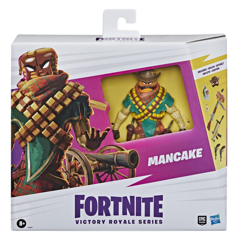 Hasbro Fortnite Victory Royale Series Mancake Deluxe Pack Collectible Action Figure with Accessories