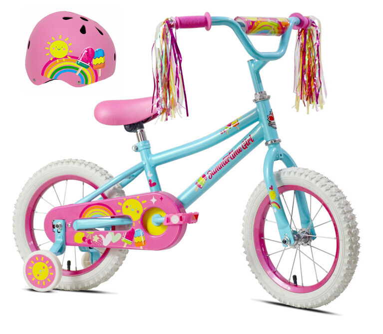 Stoneridge Summer Girl Bike with Helmet - 14 inch - R Exclusive