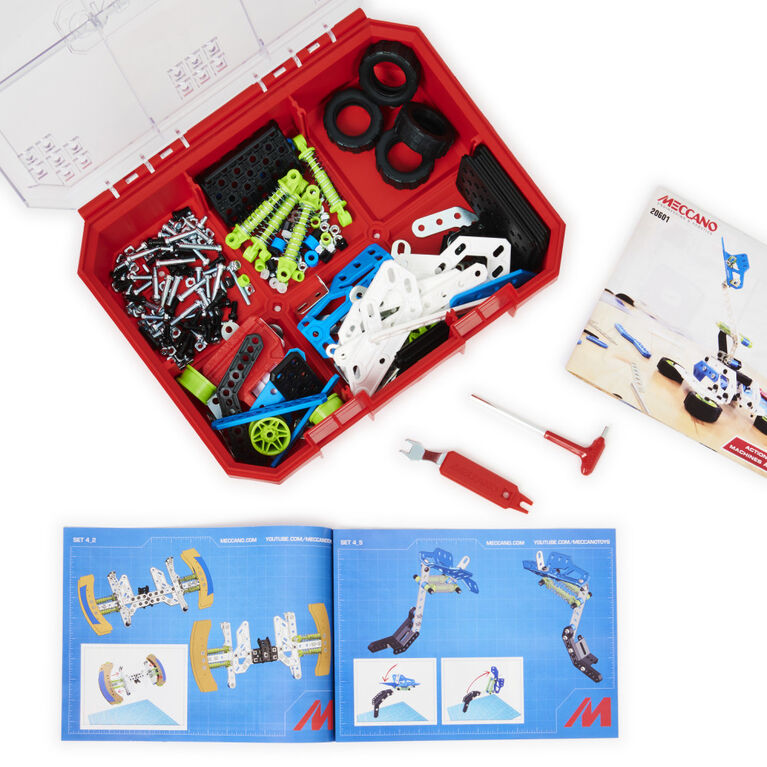 Meccano, Kit de construction STEAM, Kit d'innovations Machines à ressorts