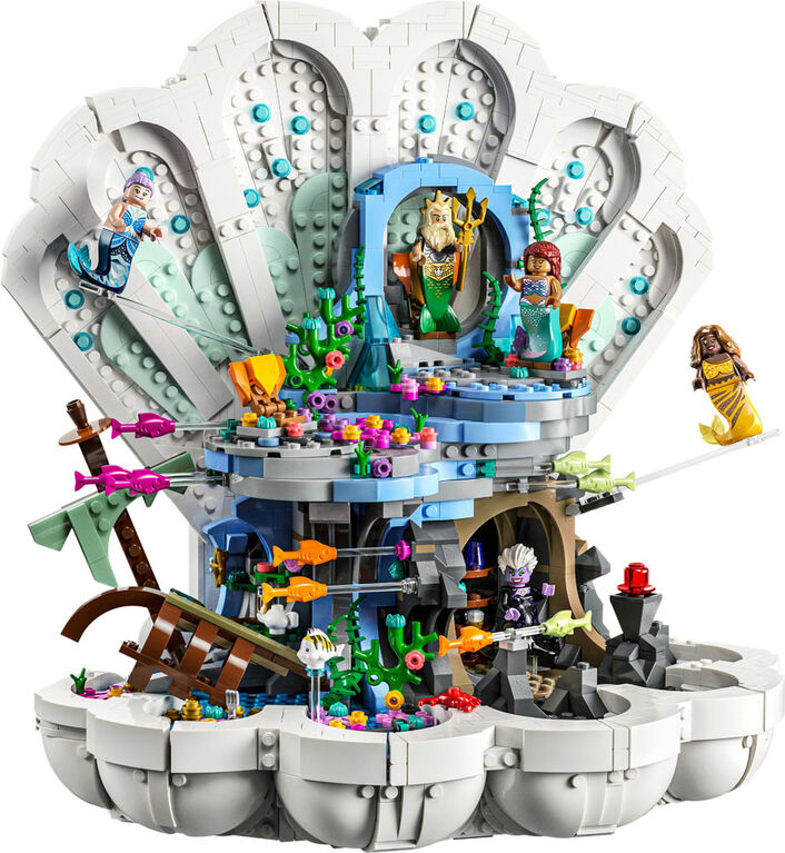 LEGO  Disney Le coquillage royal de La petite sirène 43225 Ensemble de jeu de construction (1 808 pièces)