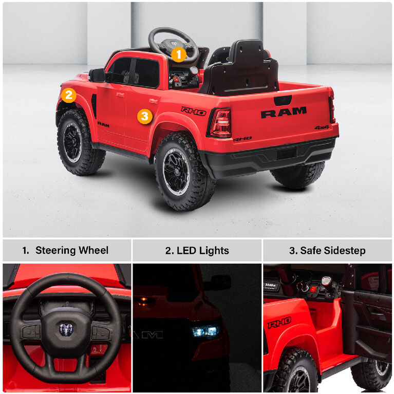 12V Licensed  Dodge RAM 1500 RHO - Red