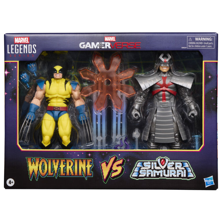 Marvel Legends Series Gamerverse Wolverine vs Marvel's Silver Samurai Action Figure Collectibles Marvel Legends Series Gamerverse Wolverine vs Marvel's Silver Samurai Action Figure Collectibles