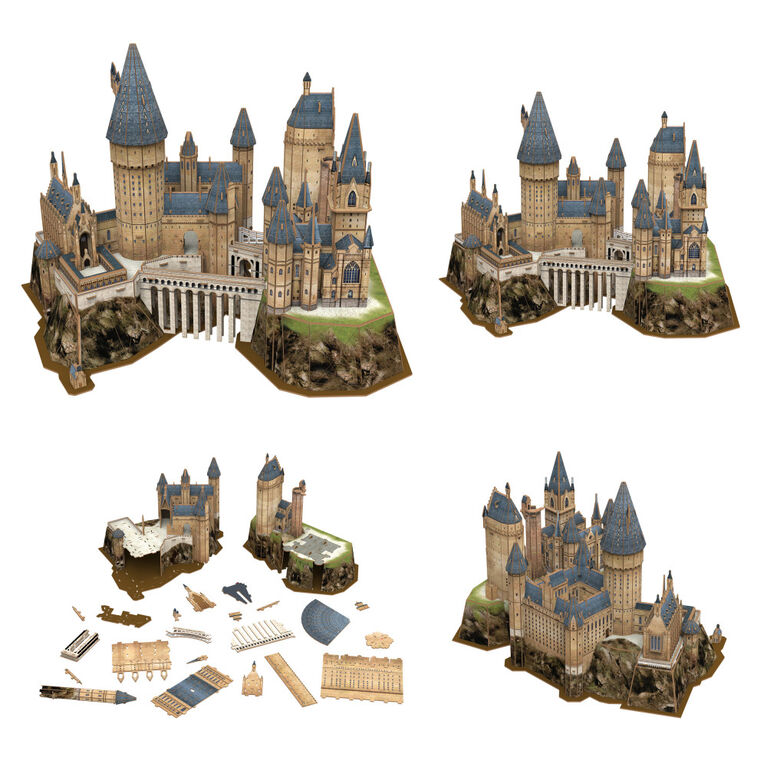 4D Build, Harry Potter Hogwarts Castle Paper 3D Puzzle Paper Model Kit, 197 Piece Paper Model Kit