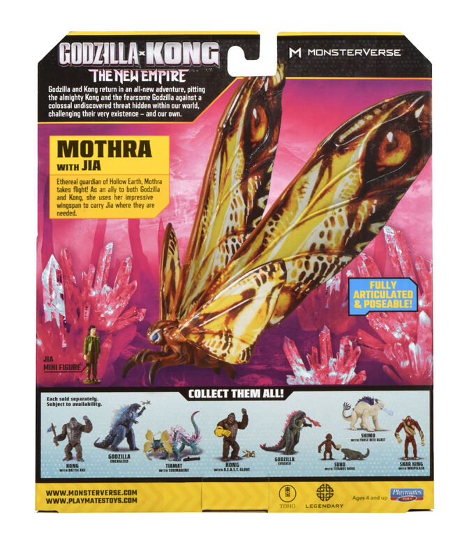 Godzilla x Kong: 6" Mothra Figure with Mini Jia