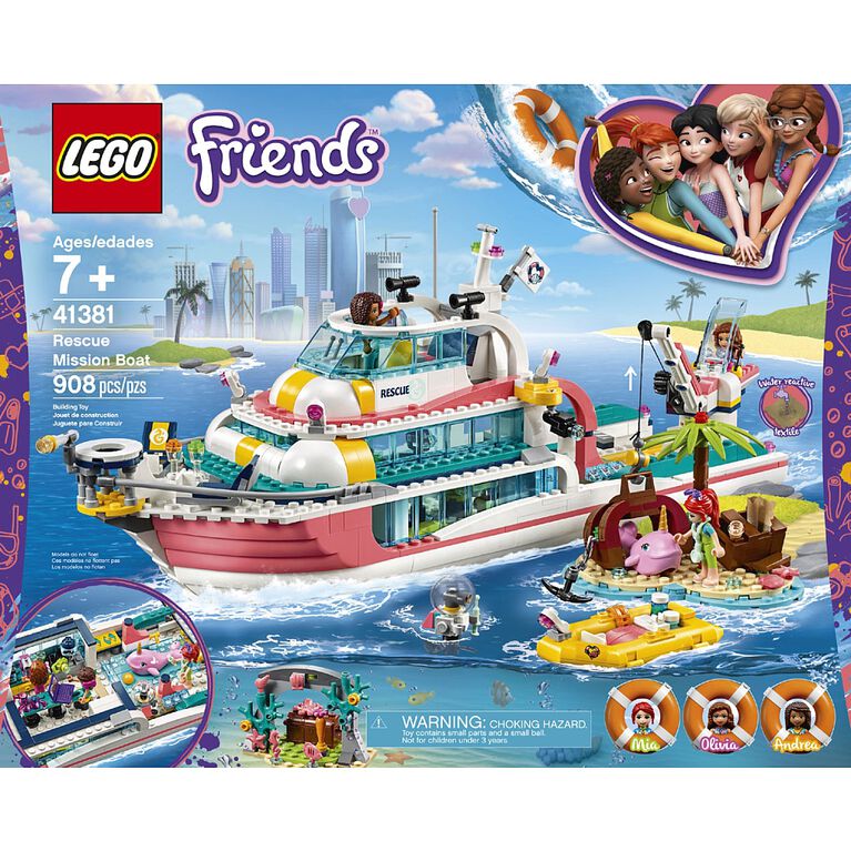 Lego Friends Rescue Mission Boat 41381 Toys R Us Canada
