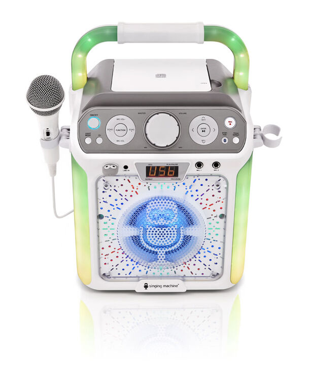 The Singing Machine - Groove Cube Karaoke System - White