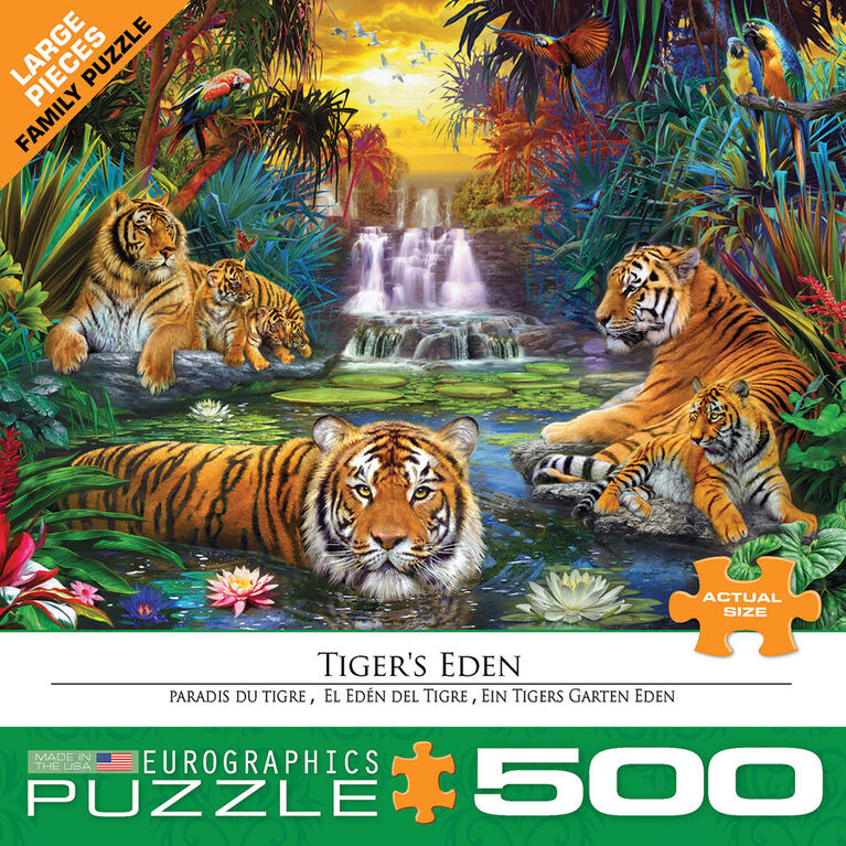 Eurographics Tiger's Eden 500 Piece Puzzle