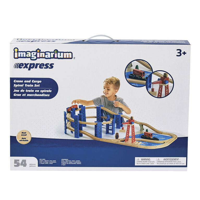 Imaginarium Express - Crane And Cargo Spiral Train Set - R Exclusive | Toys  R Us Canada