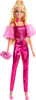 Barbie Deluxe Style Fashion Doll #5 in Metallic Pink Outfit with Corset Top and Accessories, Blonde