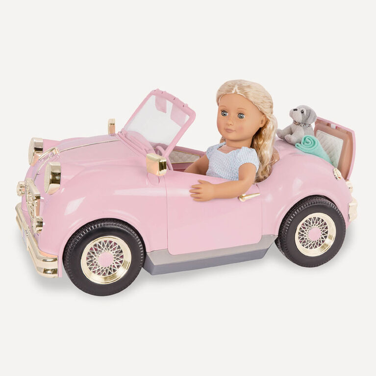In The Driver'S Seat Retro Cruiser, Our Generation, Décapotable rétro pour poupées de 18 po