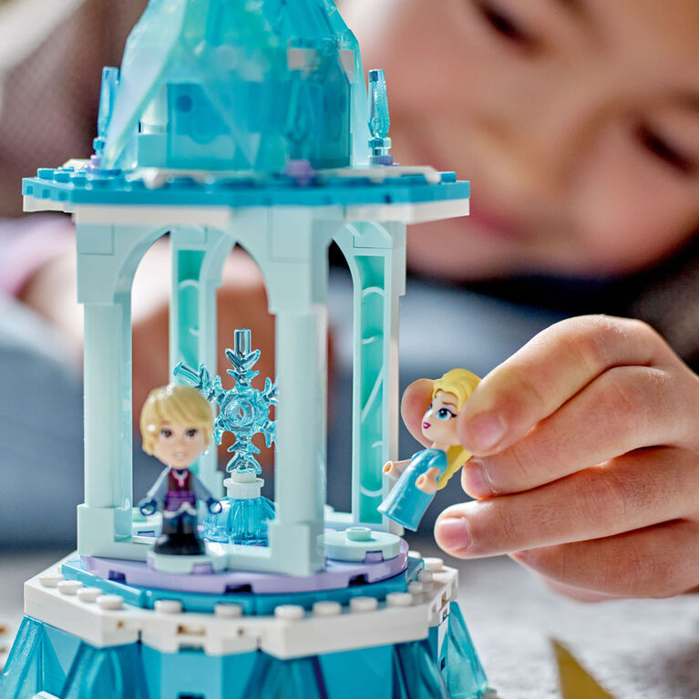 LEGO  Disney Anna and Elsa's Magical Carousel 43218 Building Toy Set (175 Pieces)
