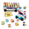 Paw Patrol Camions à blocs ABC en bois