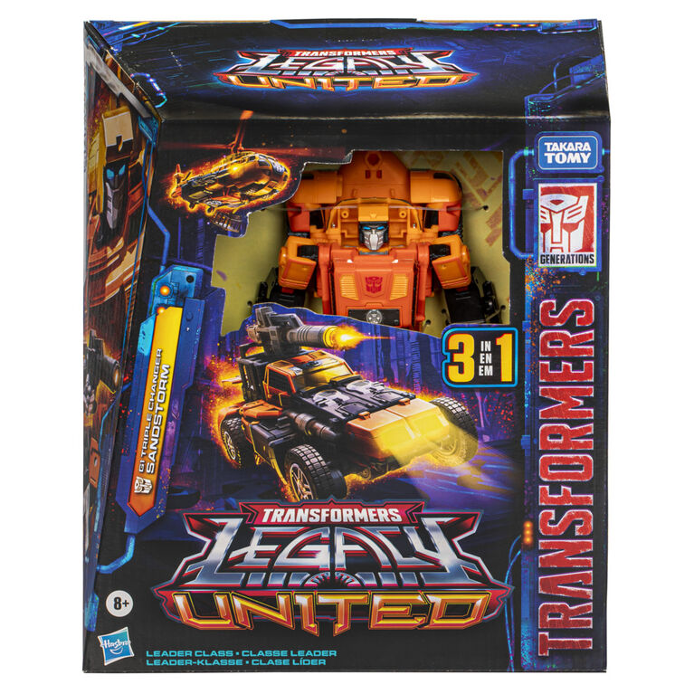 Transformers Legacy United Leader Class G1 Triple Changer Sandstorm Action Figure
