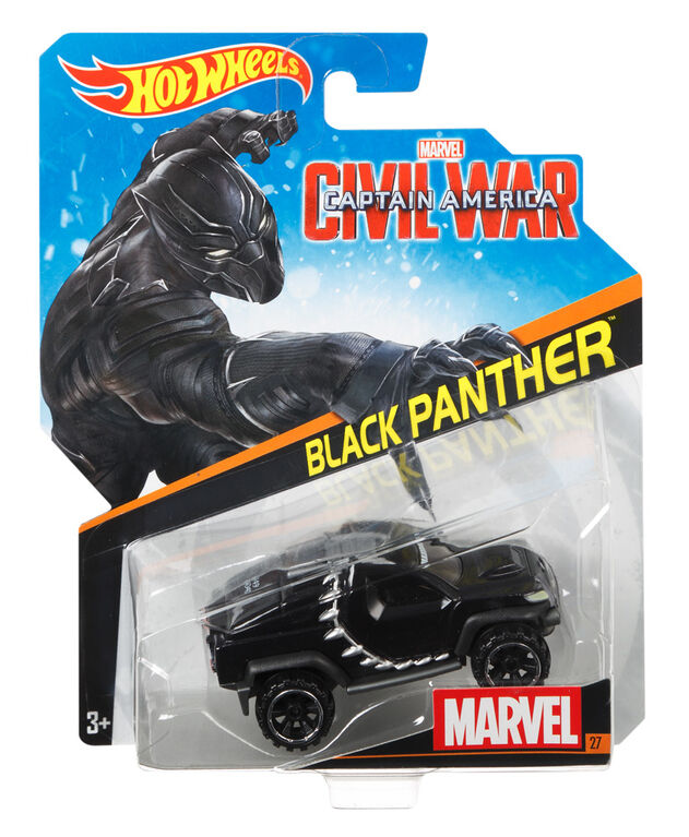 Hot Wheels Marvel Character Car Black Panther Toys R