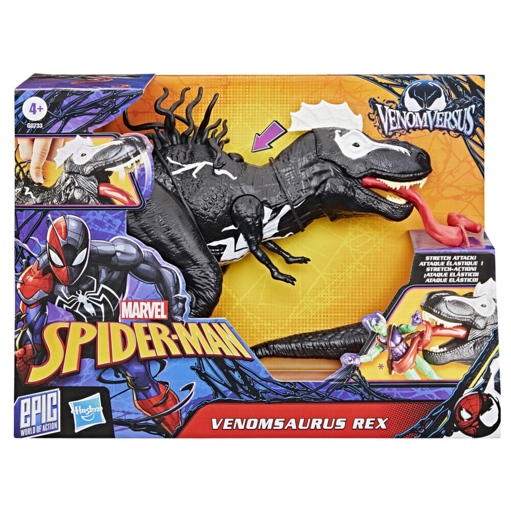 Marvel Spider-Man Epic World of Action VenomVersus, figurine Venomsaurus Rex de 40,5 cm