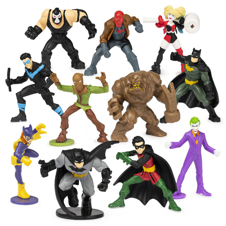 BATMAN, Mini-figurines à l'échelle 5 cm à collectionner dans une boîte surprise (les personnages et les styles peuvent varier)