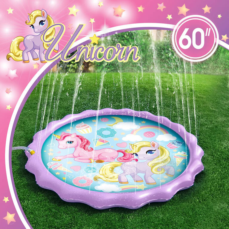 Splash Buddies Unicorn Sprinkler Mat - English Edition