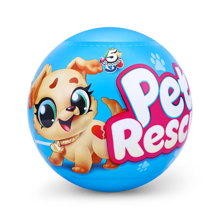 Zuru 5 Surprise Pet Rescue Series 1 Mystery Collectable Capsule (Styles May  Vary)