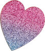 Patchs: Paquet De 2 Étoile En Peluche (Rose Avec Dos Violet)<br>Rose Coeur Pailleté