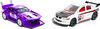 Hot Wheels Pull-Back Speeders 2 Toy Cars in 1:43 Scale, Pull Cars Backward & Release to Race