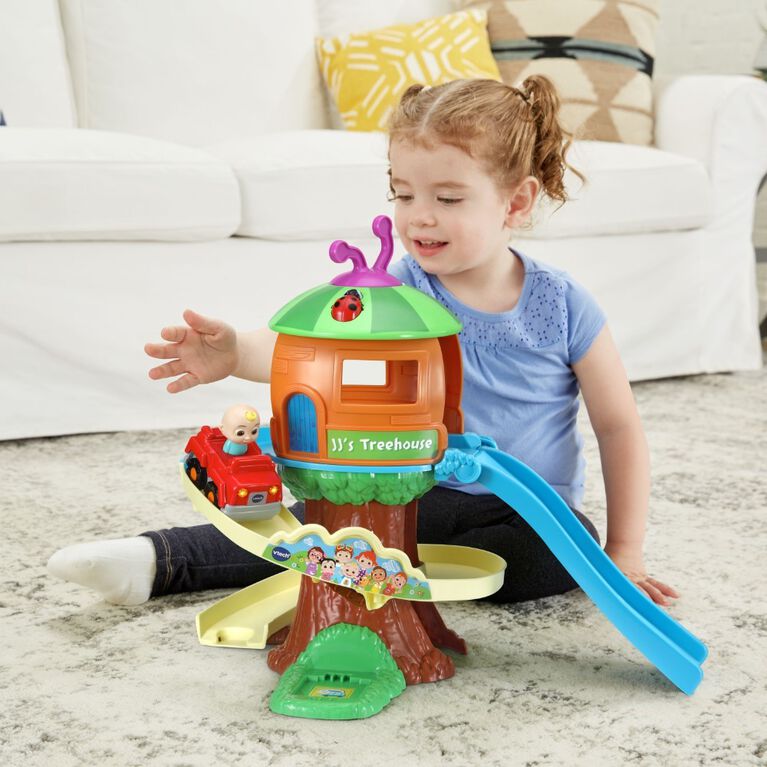 VTech CoComelon Go! Go! Smart Wheels Treehouse Track Set - English Edition
