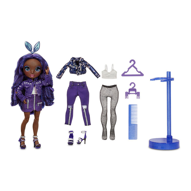 Rainbow High Krystal Bailey - Indigo (Dark Blue Purple) Fashion Doll with 2 Complete Mix & Match Outfits