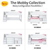 Mobby Unité de rangement mobile- Blanc solide